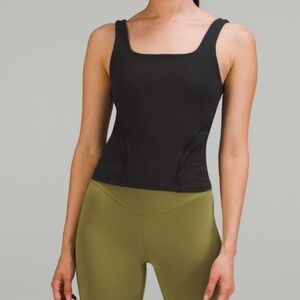Lululemon Athletica Black Fitted Sleeveless Tank Top